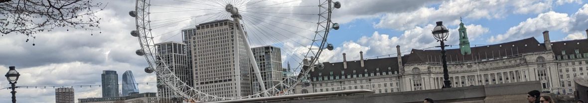 London landscape with London Eye