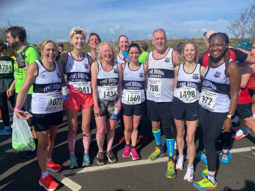 Helen after finishing the North Tyneside 10K